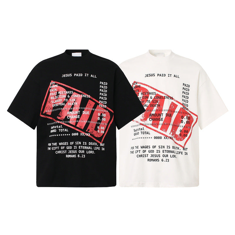 Creative Letter Print T-Shirt