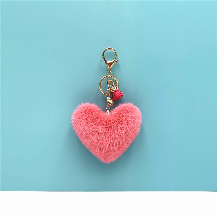 Tassel Heart Key Chain Pendant