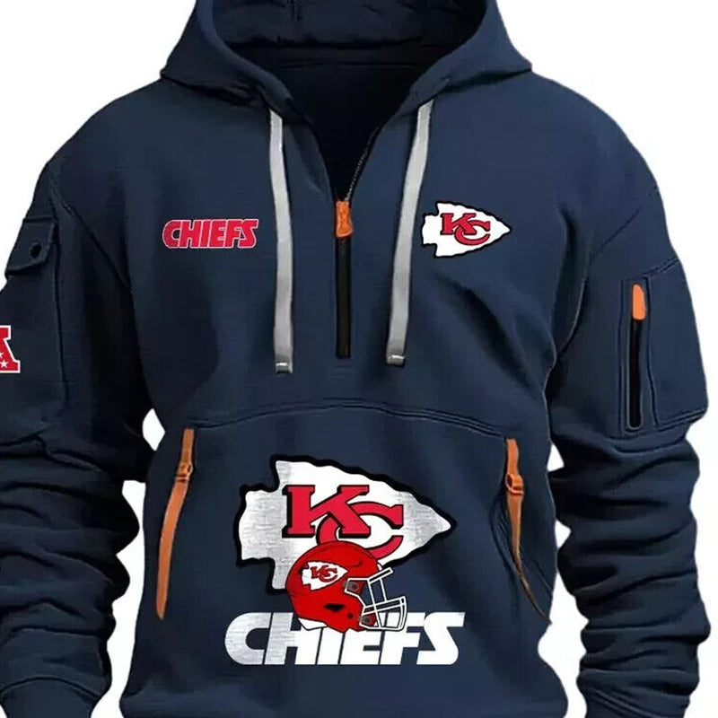 Men's Kansas City Chiefs Multi Pocket Hoodie