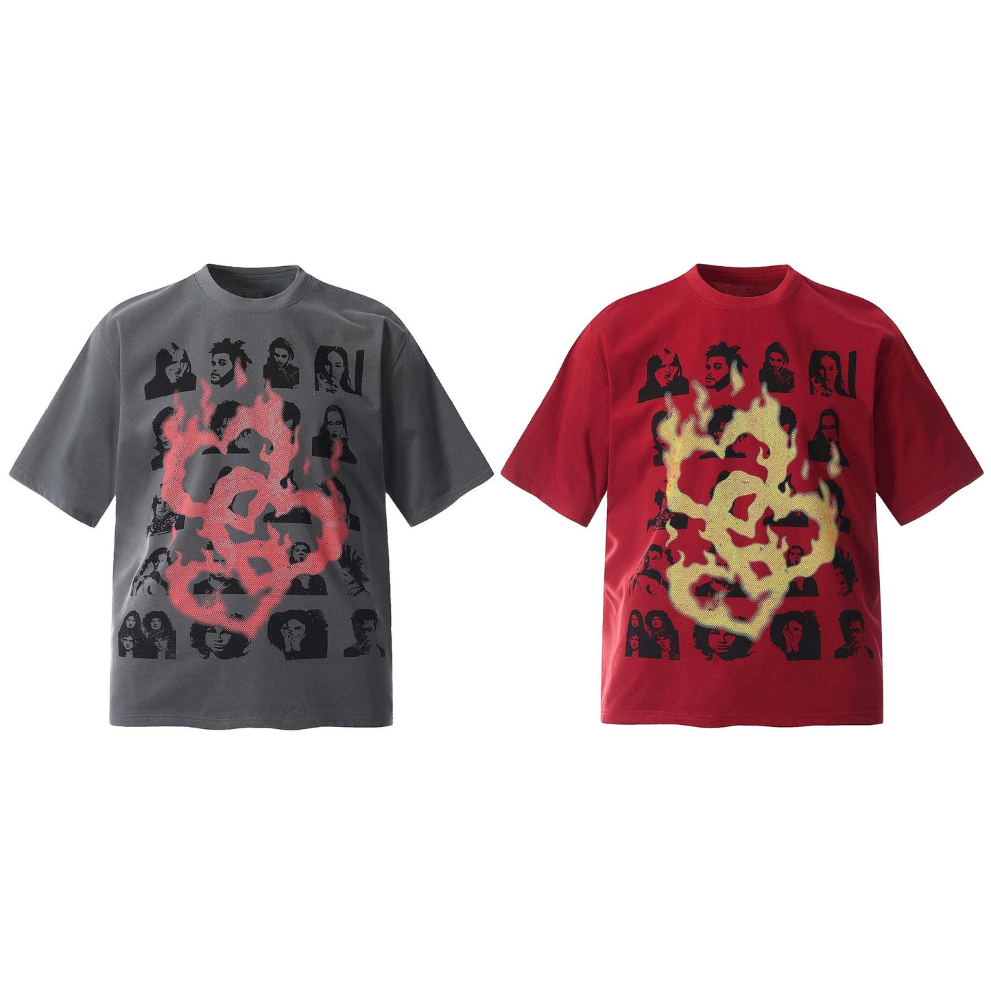Flame Heart Short Sleeve Unisex T-Shirt