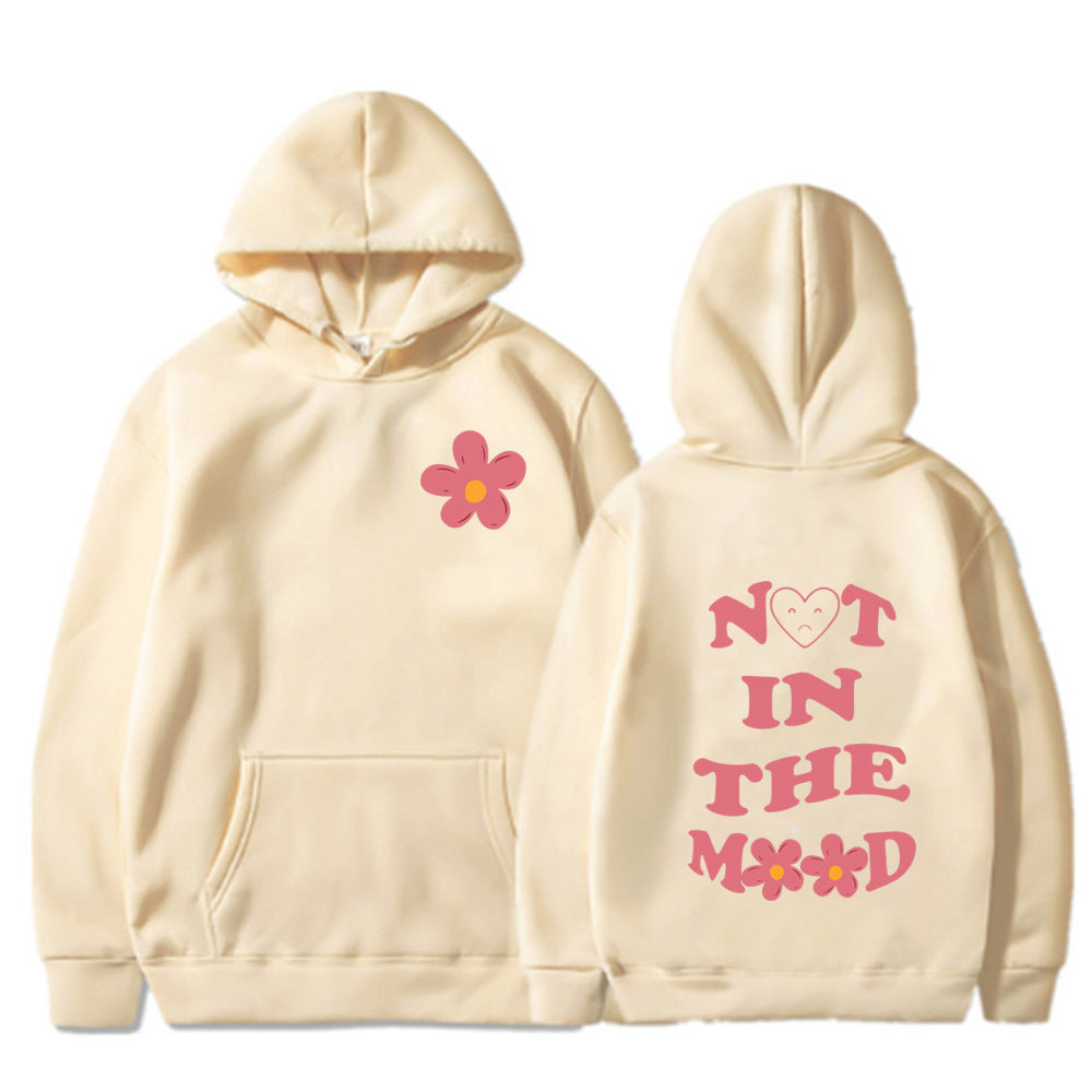 Not in the Mood Printed Hoodie
