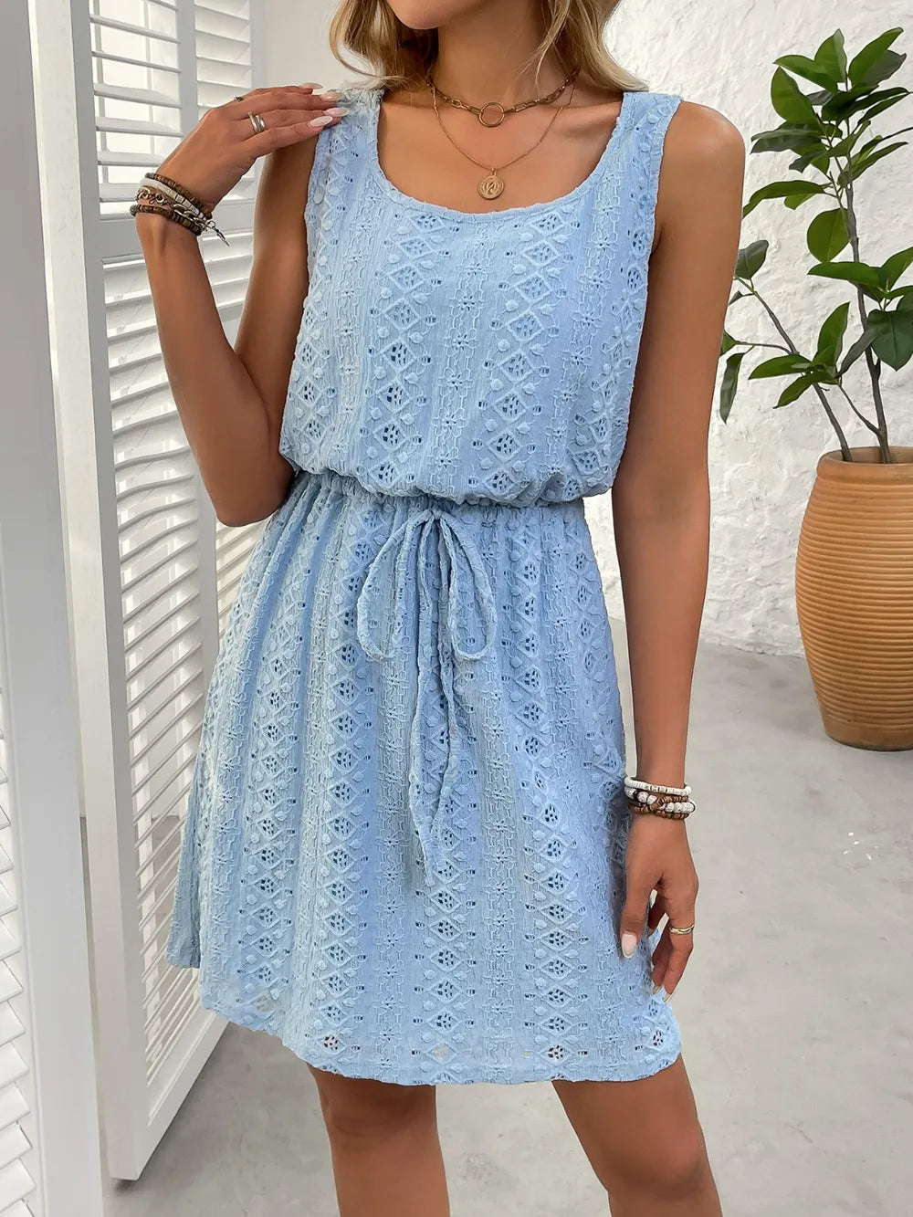 Women's Hollow Textured Dress