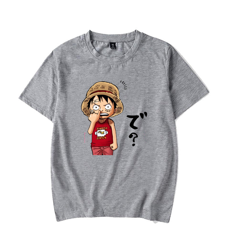 One Piece Luffy Nose-Picking Short Sleeve T-Shirt