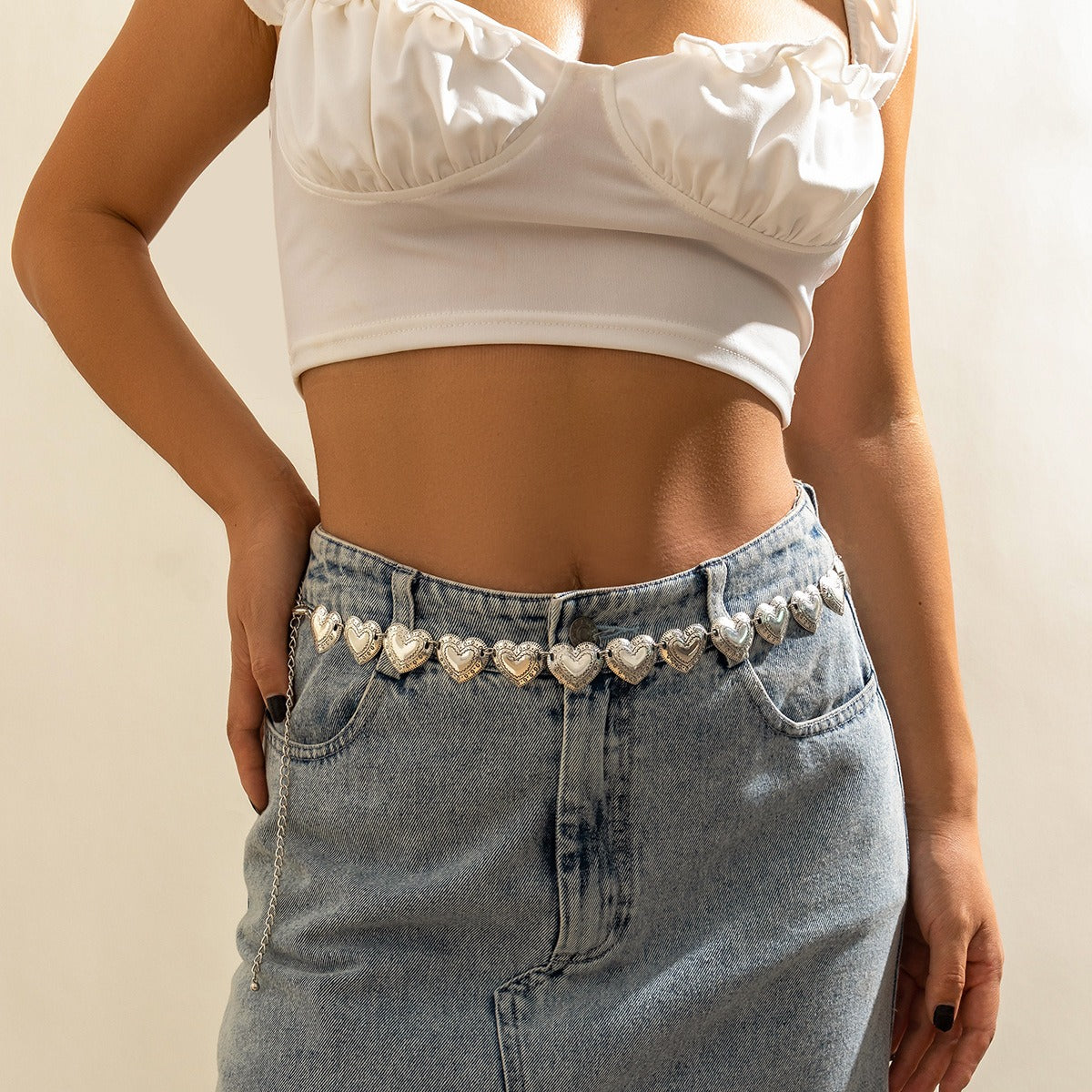 Love Pattern Waist Chain