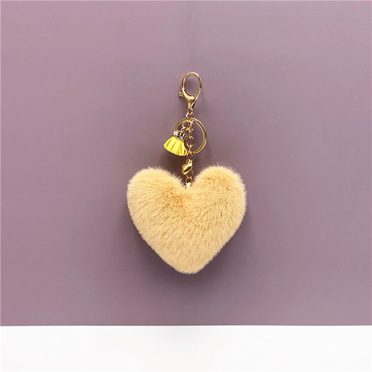 Tassel Heart Key Chain Pendant