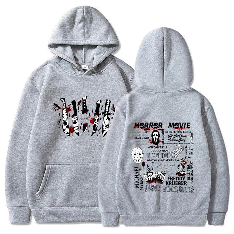 Horror Movie Printed Hoodie