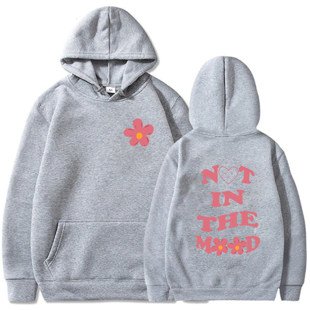 Not in the Mood Printed Hoodie