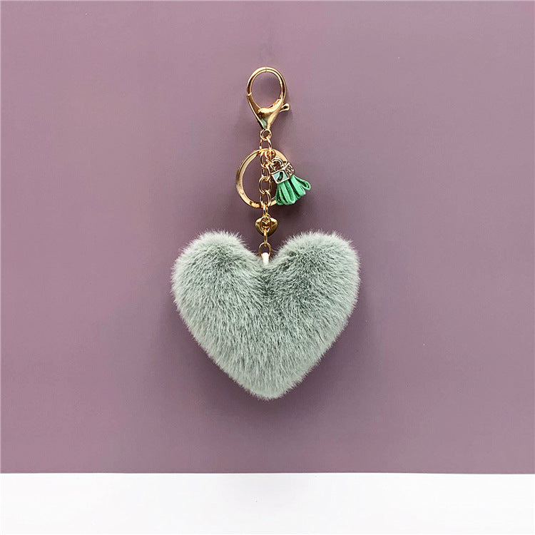 Tassel Heart Key Chain Pendant