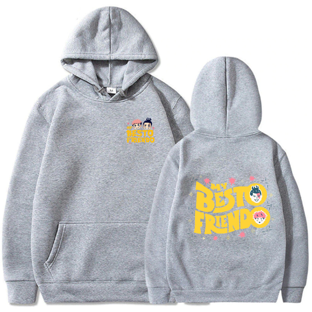 Besto Friendo Letter Hoodie