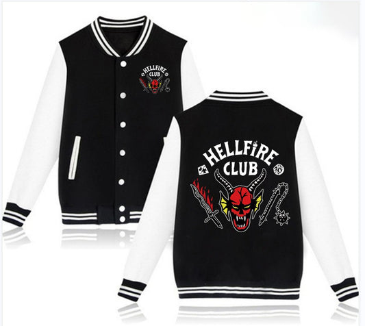 Hellfire Club Printed Long Sleeve Jacket