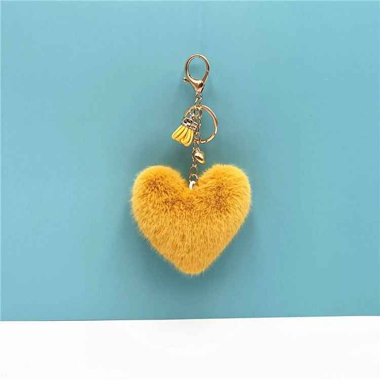 Tassel Heart Key Chain Pendant