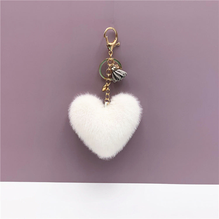 Tassel Heart Key Chain Pendant