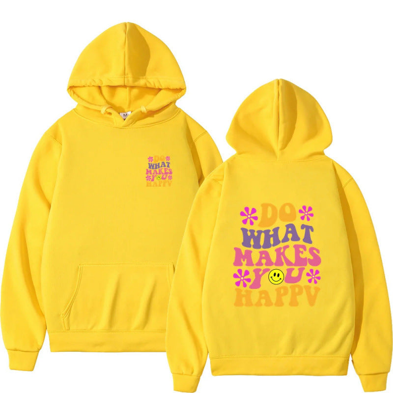 Do What Makes You Happy Smiley Hoodie