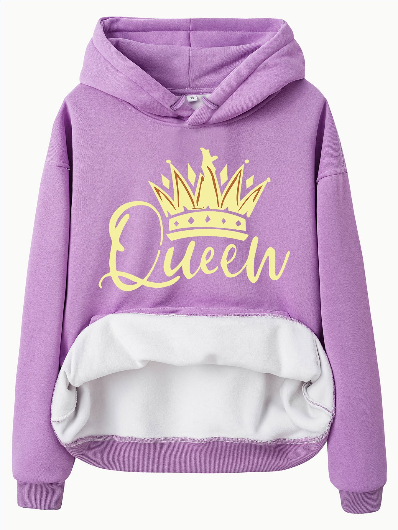 Crown Patterned Hoodie