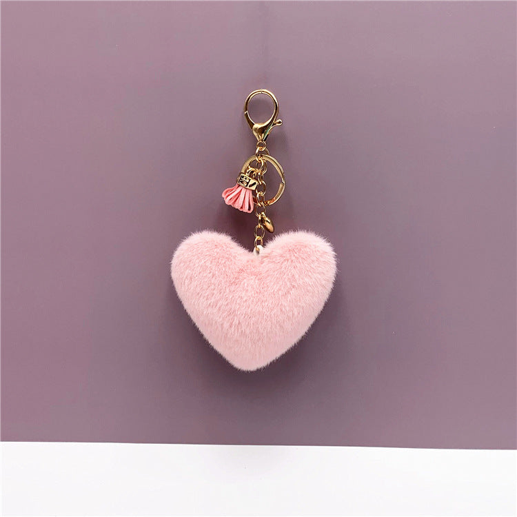 Tassel Heart Key Chain Pendant