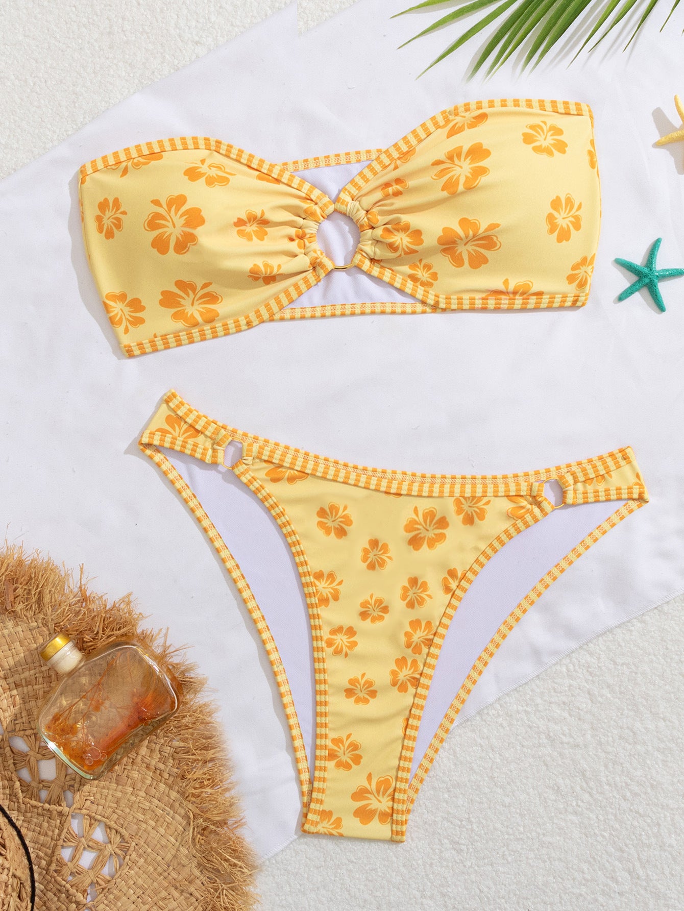 Porcelain Printed Bikini Swimsuit