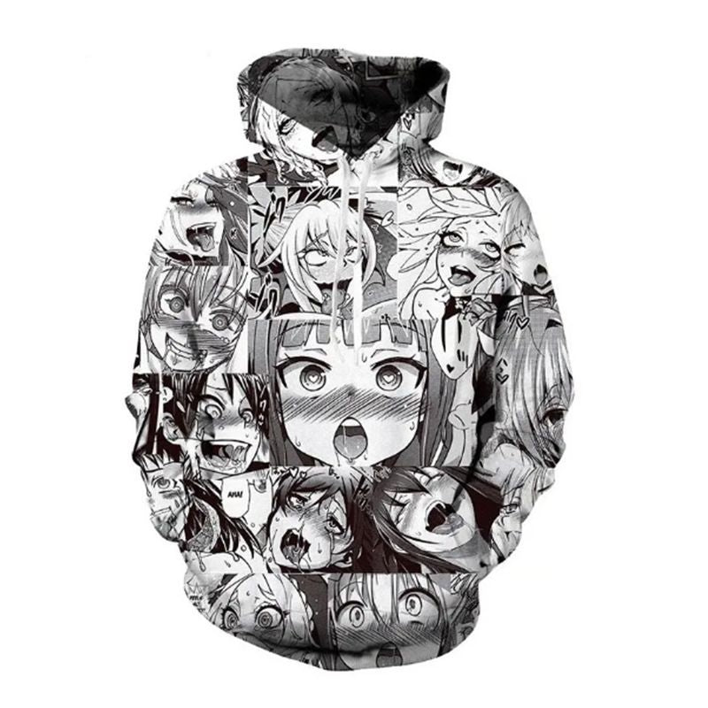 3D Anime Printed Hoodie