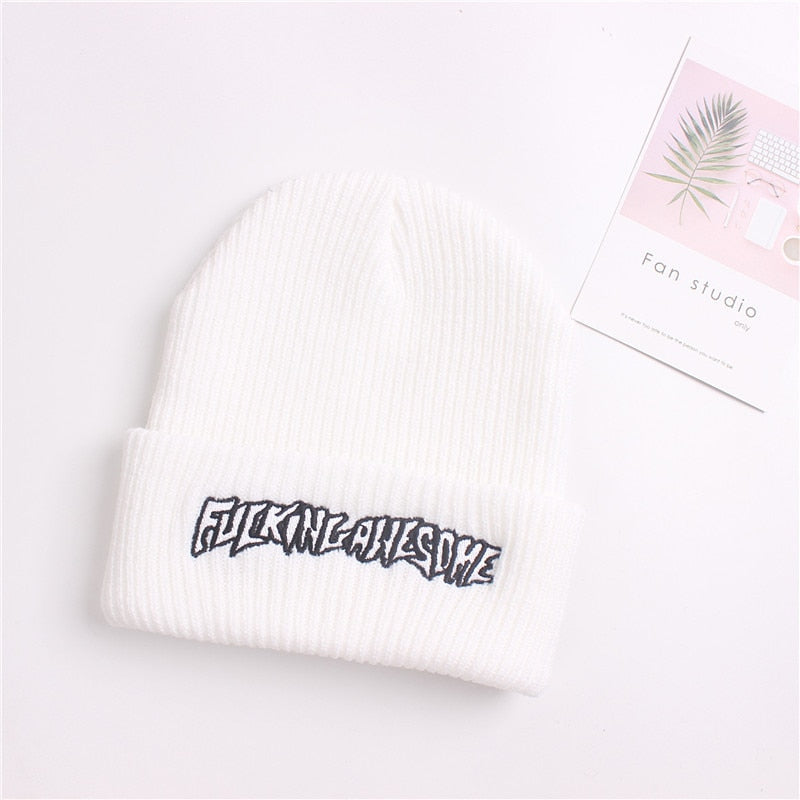 Awesome Embroidery Winter Beanies