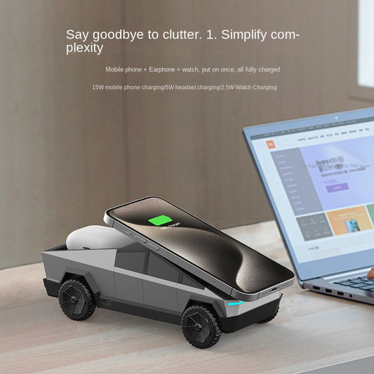 Cyber Truck Multifunctional 3 in One Wireless Charger