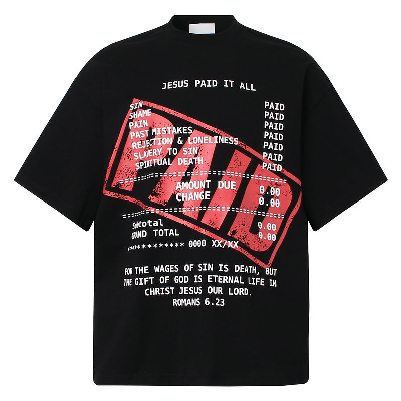 Creative Letter Print T-Shirt