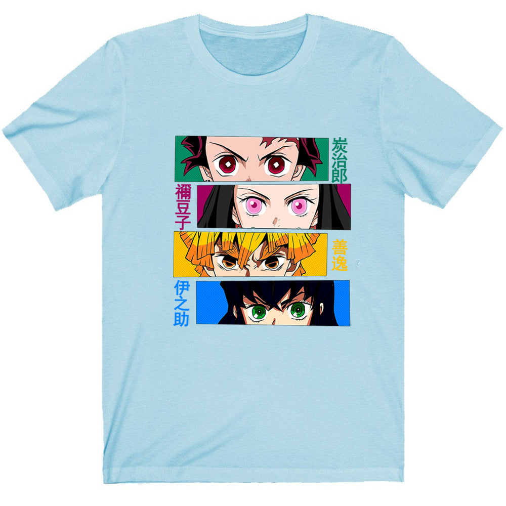 Anime Printed Short Sleeve T-Shirt
