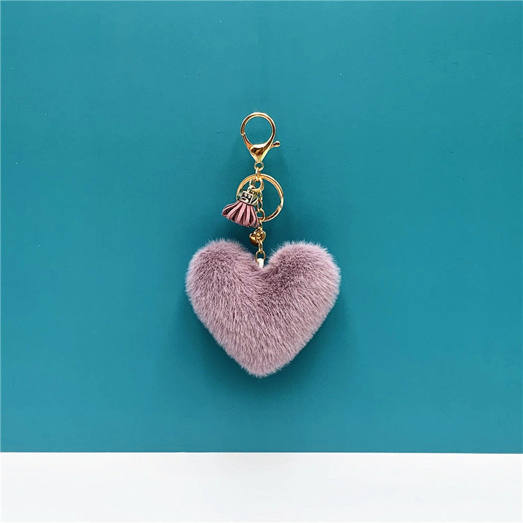 Tassel Heart Key Chain Pendant