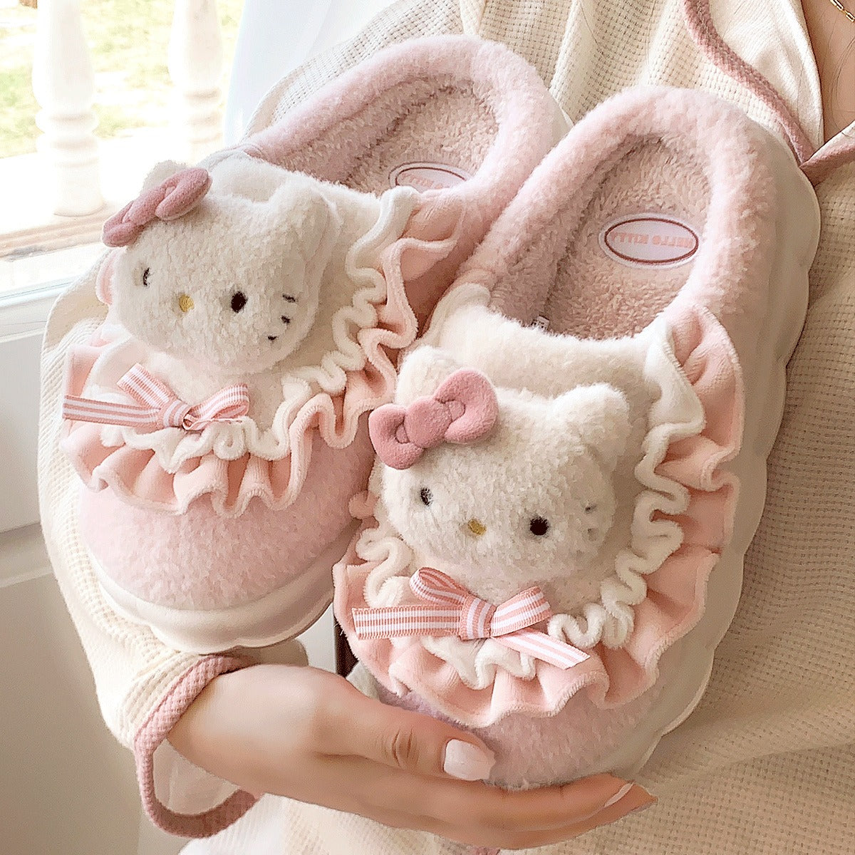 Ruffled Sanrio Slippers