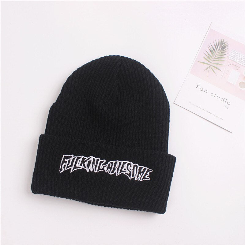Awesome Embroidery Winter Beanies