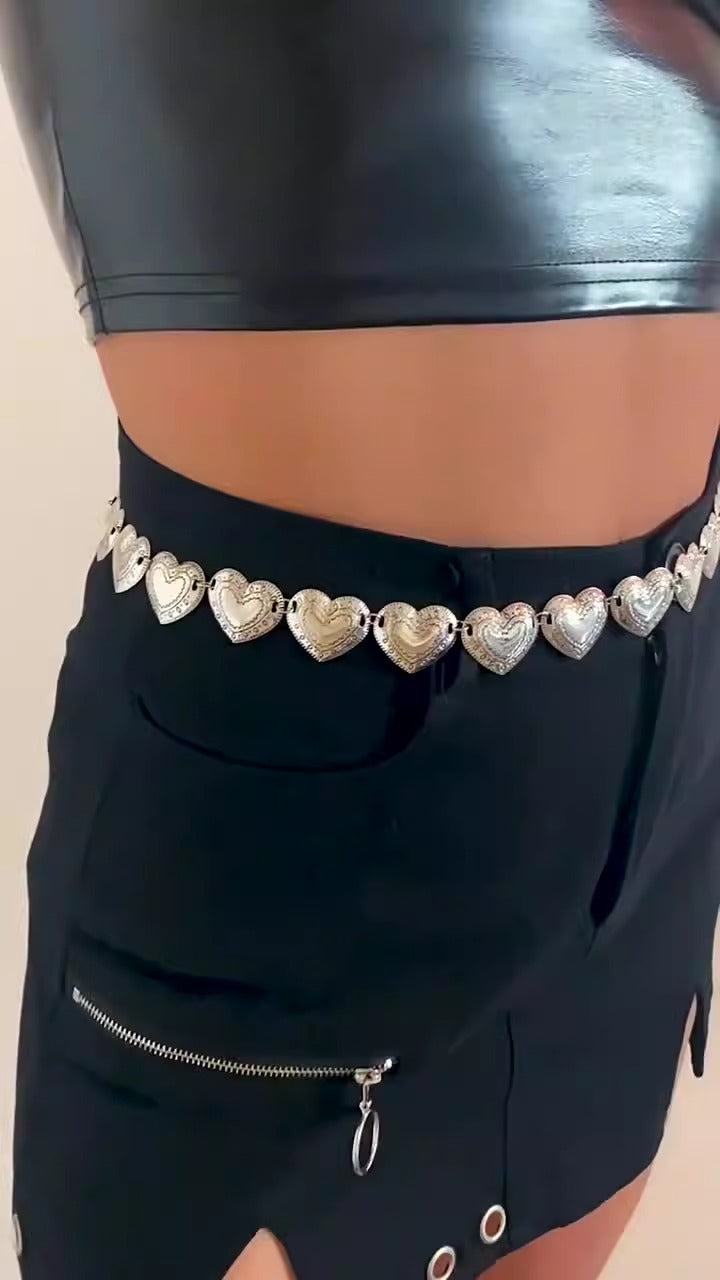 Love Pattern Waist Chain