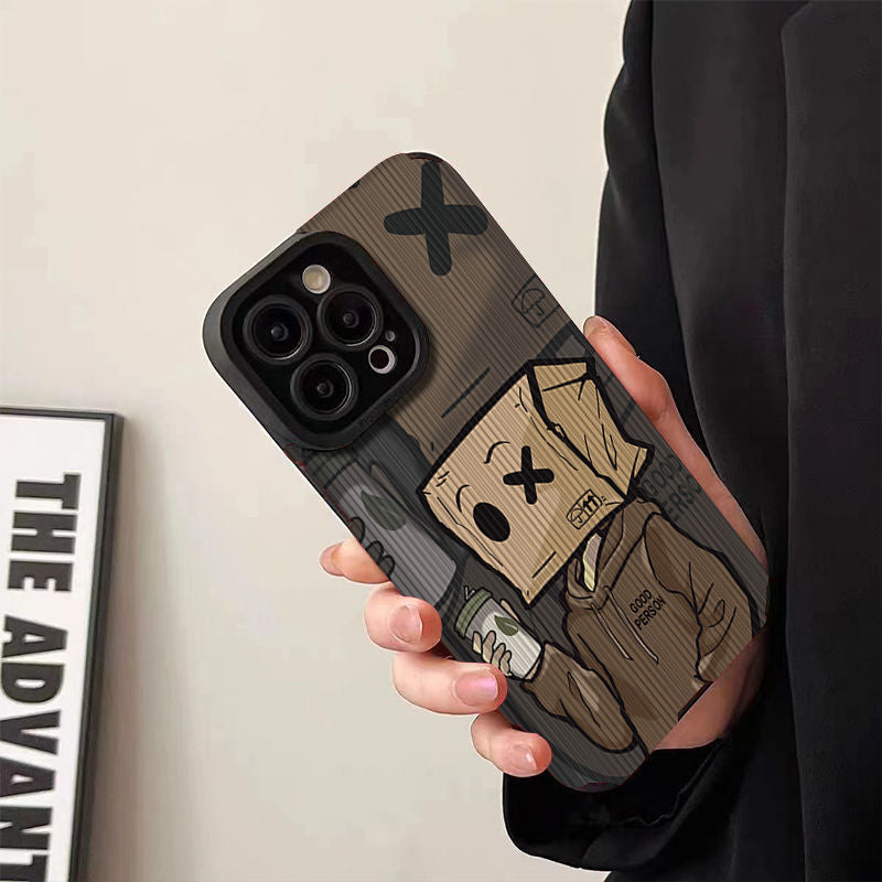 Social Anxiety Cardboard box iPhone Phone Case