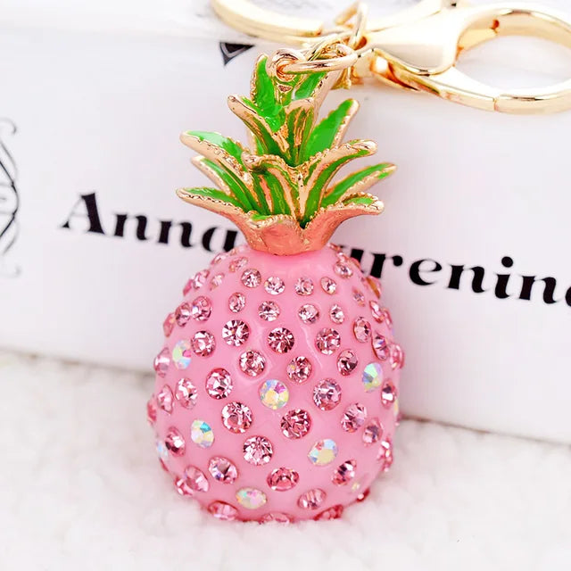 Pineapple Crystal Keychain Pendant