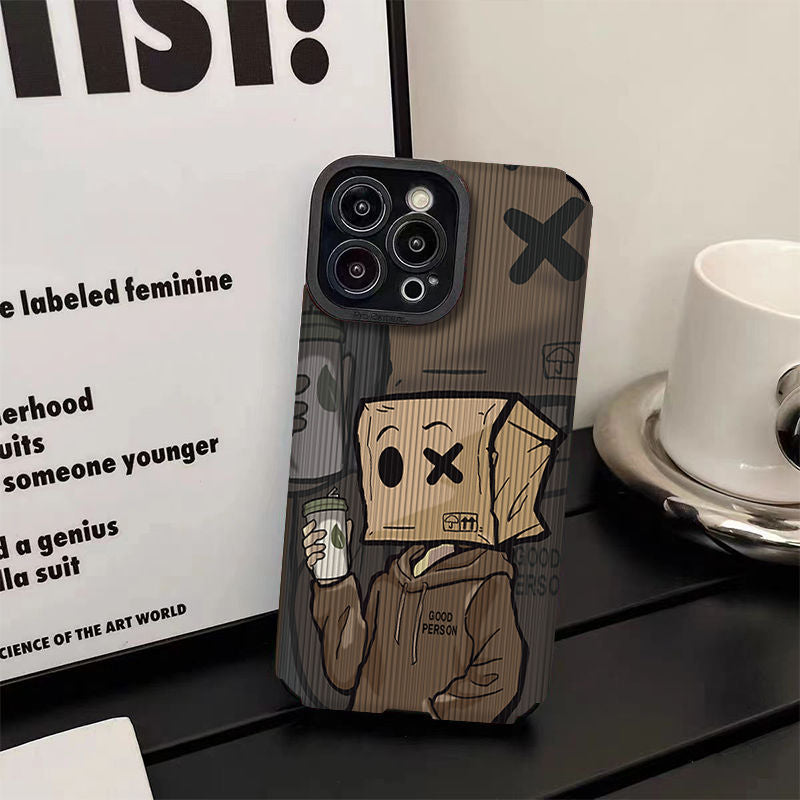 Social Anxiety Cardboard box iPhone Phone Case