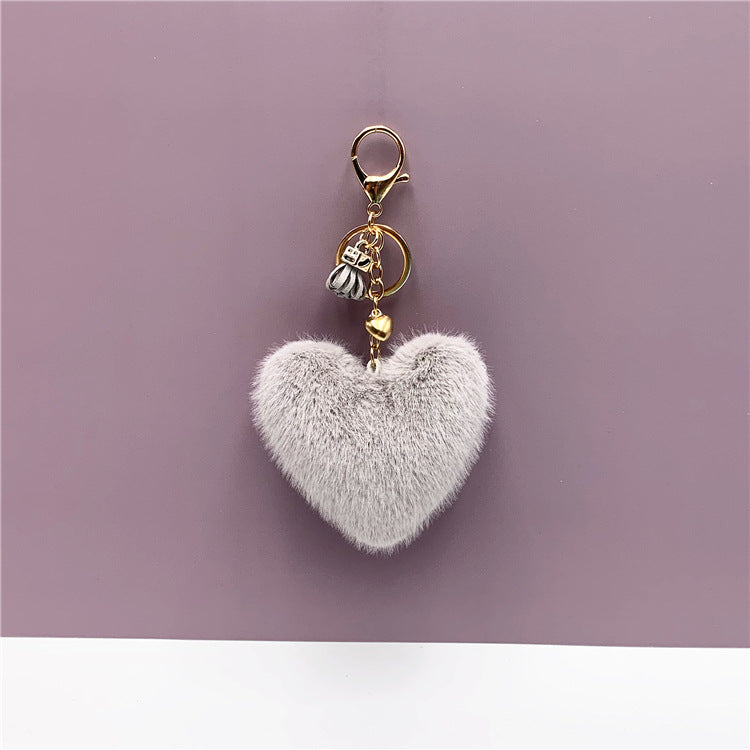 Tassel Heart Key Chain Pendant