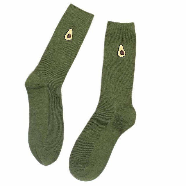 Cute Cartoon Fruit Printed Socks