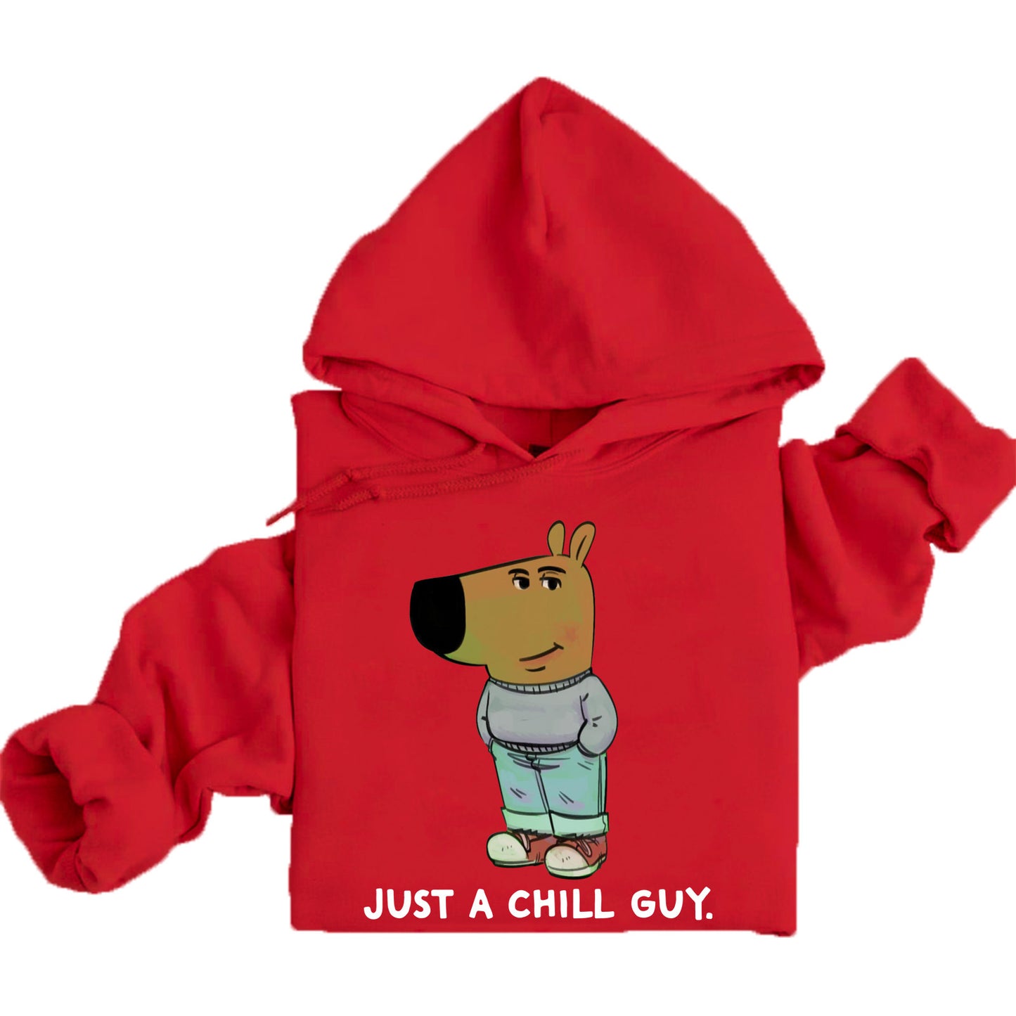 Chill Guy Meme Hoodie