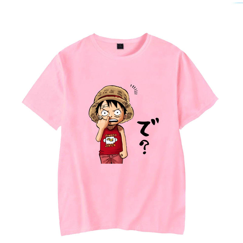 One Piece Luffy Nose-Picking Short Sleeve T-Shirt