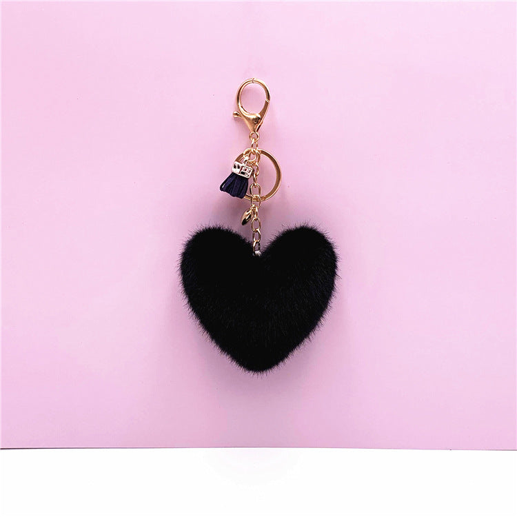 Tassel Heart Key Chain Pendant