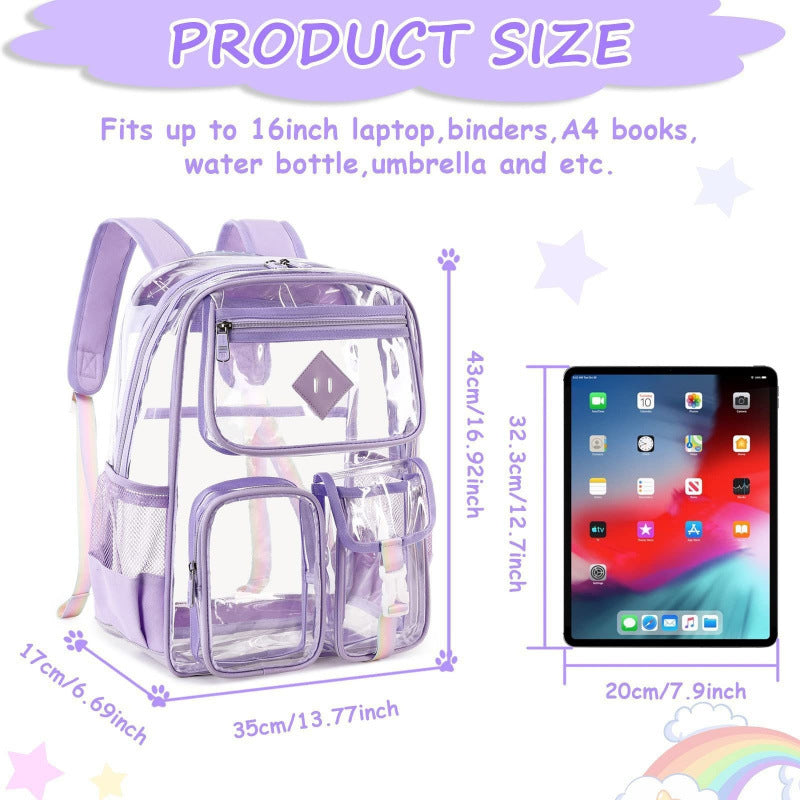 Transparent PVC Backpack