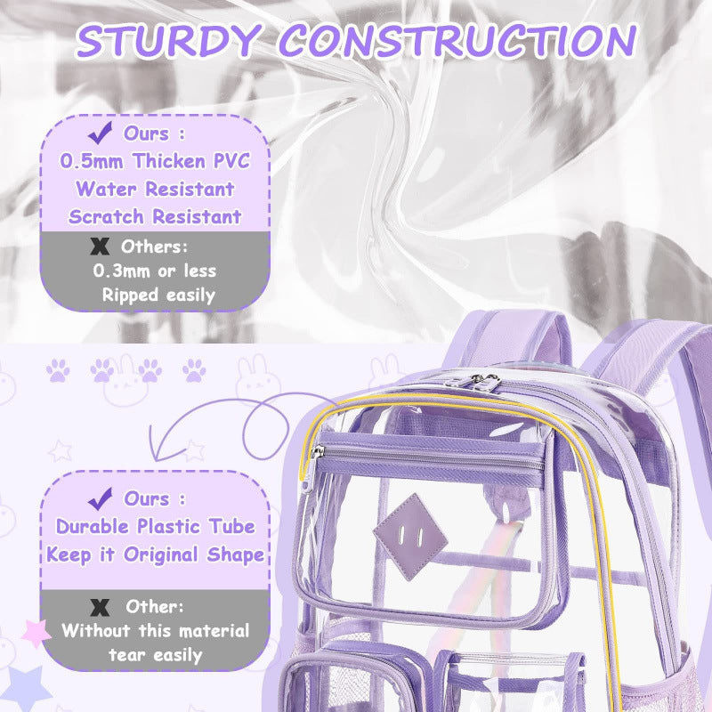 Transparent PVC Backpack