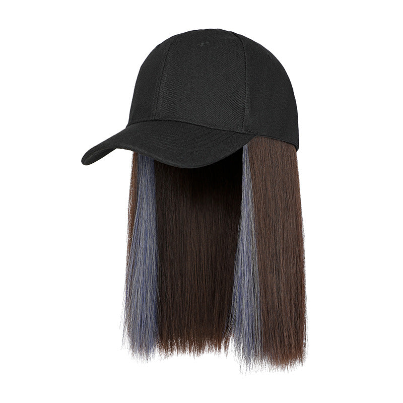 Straight Hair Hat Wig