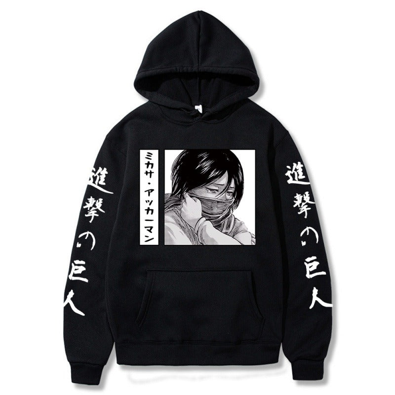 Giant Mikasa's Anime Hoodie