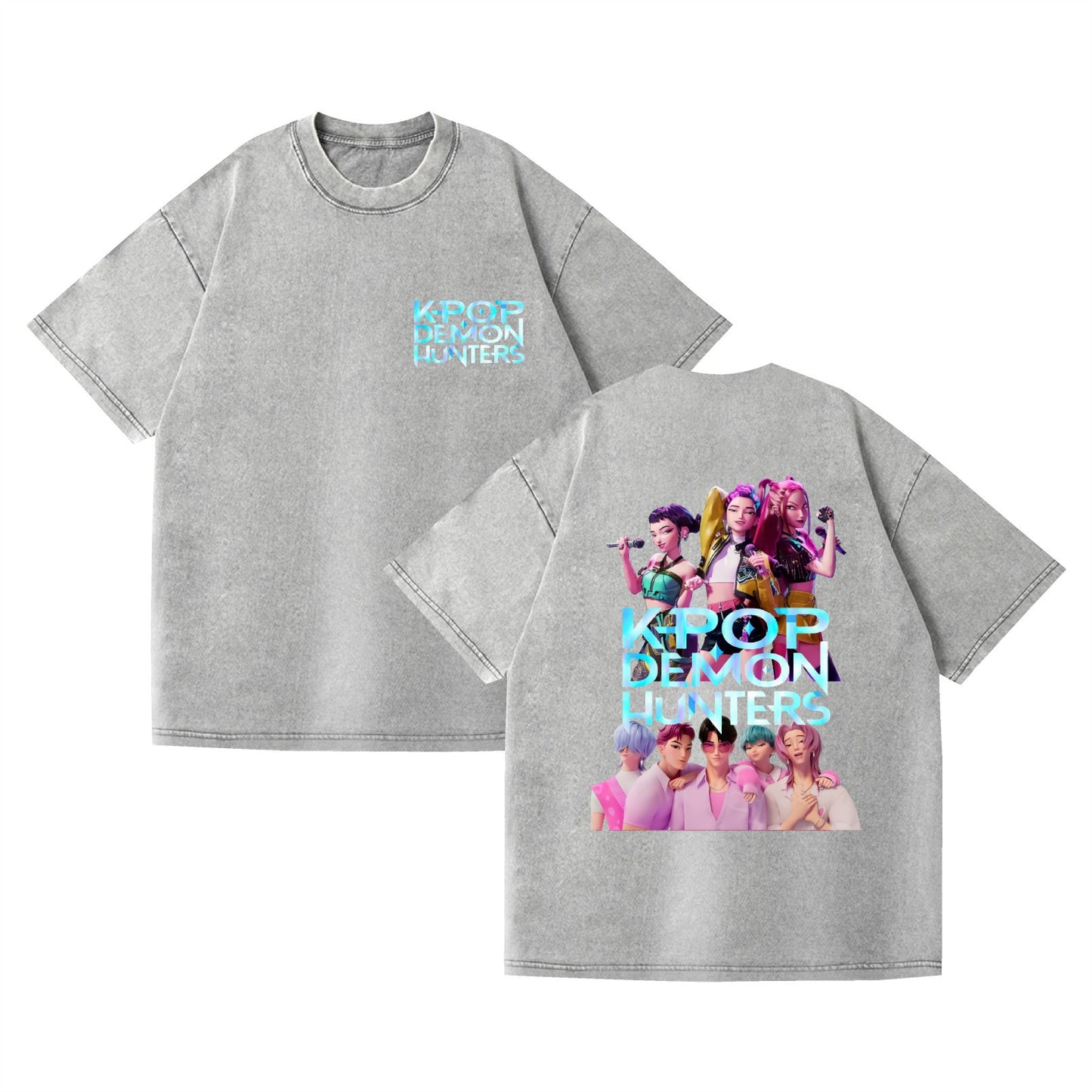 Washed K-POP Demon Hunters T-Shirt