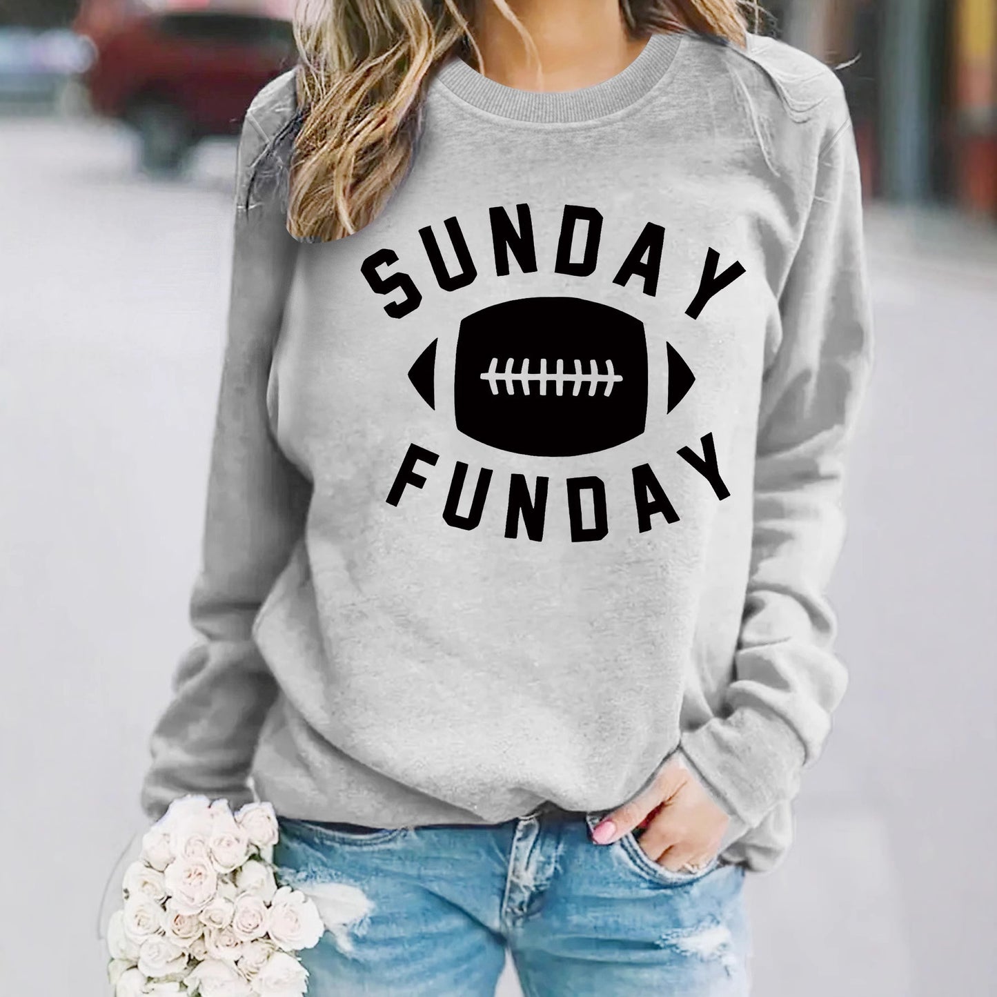 Sunday Funday Football Printed Shirt