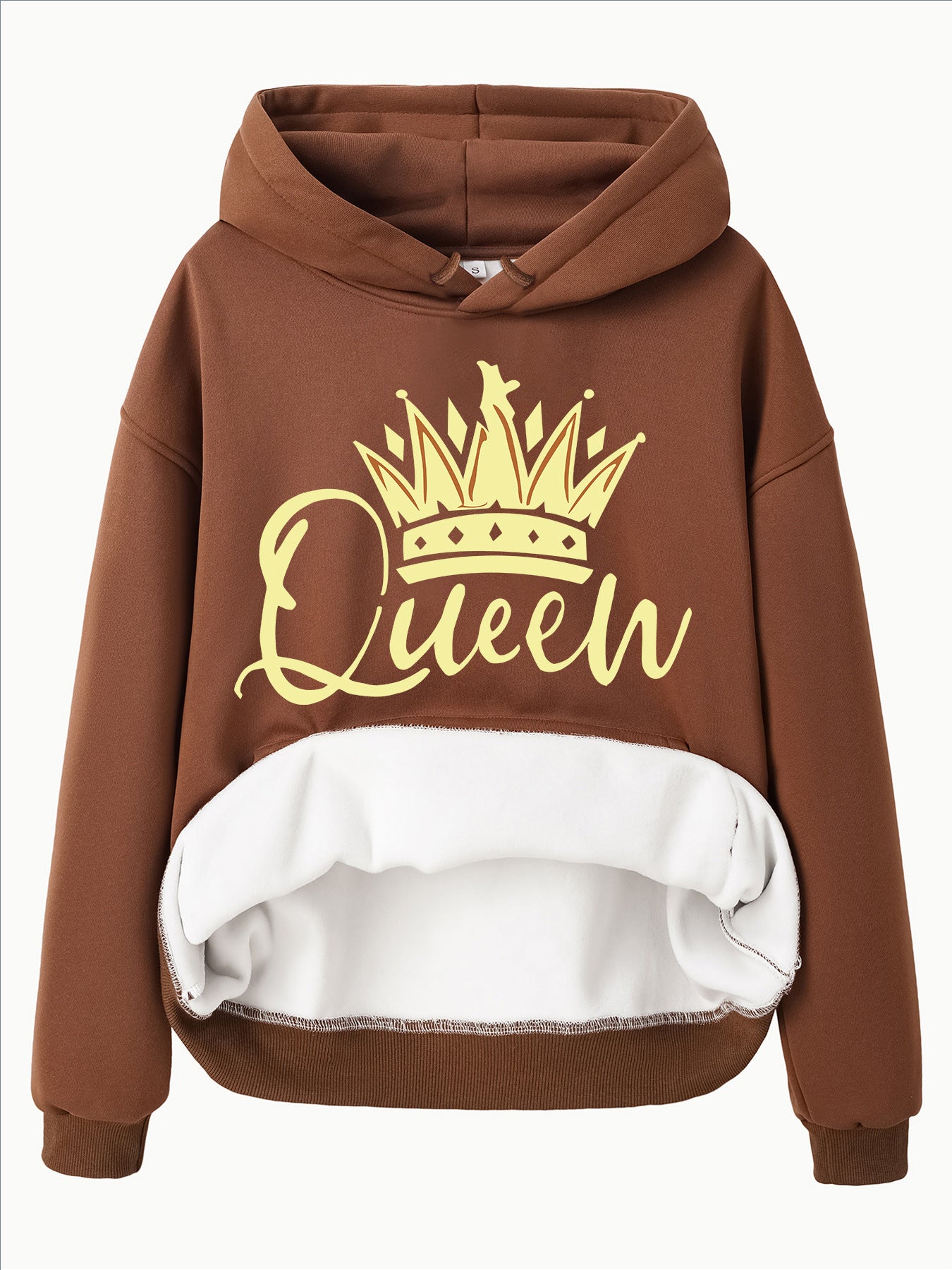 Crown Patterned Hoodie