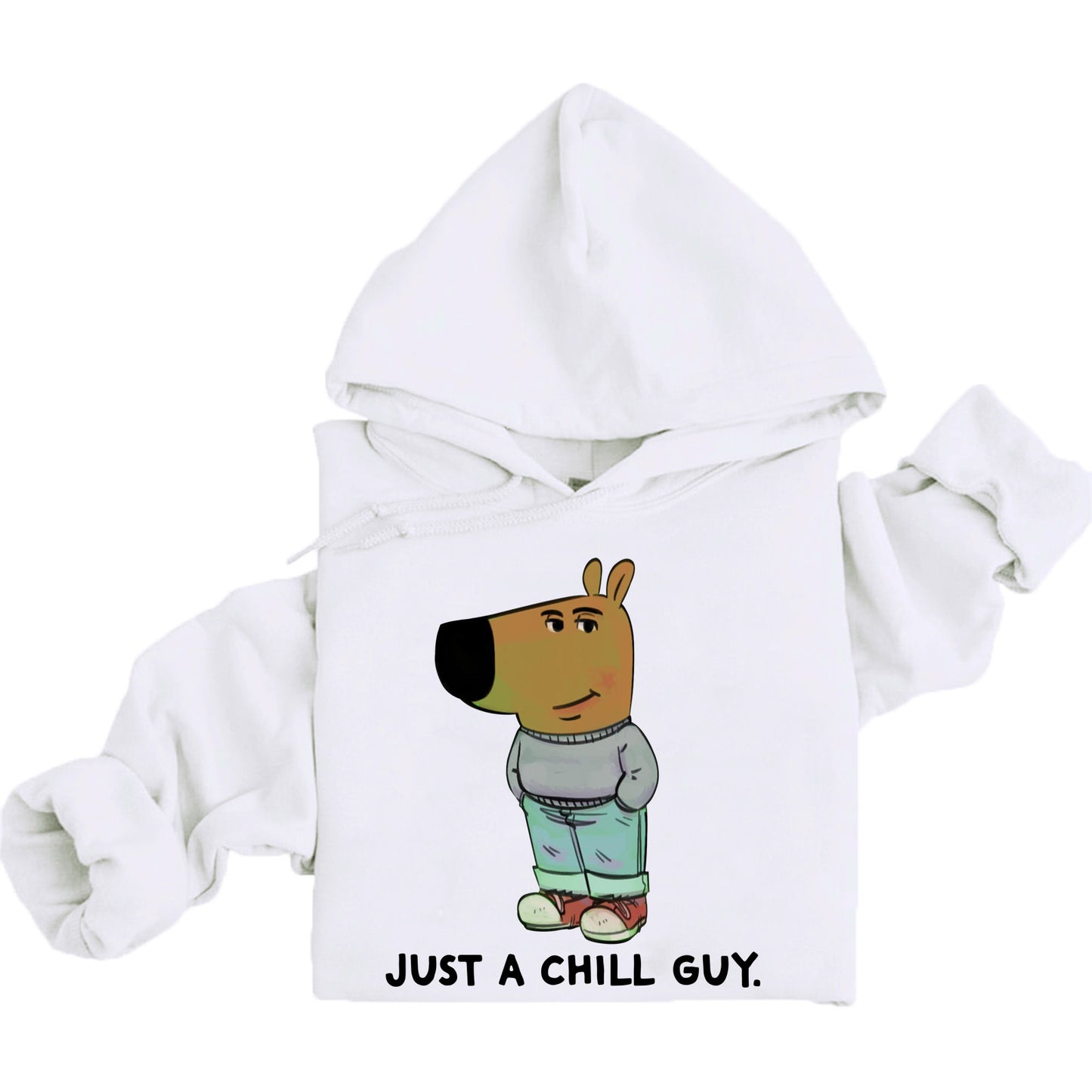 Chill Guy Meme Hoodie