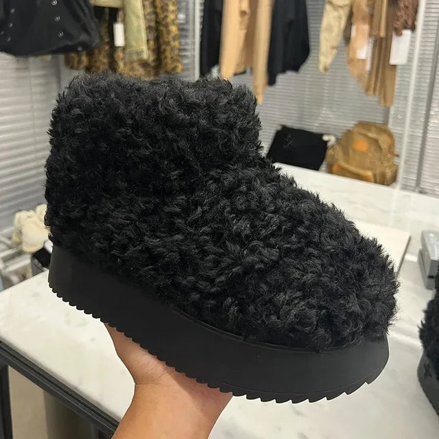 Teddy Bear Fur Boots