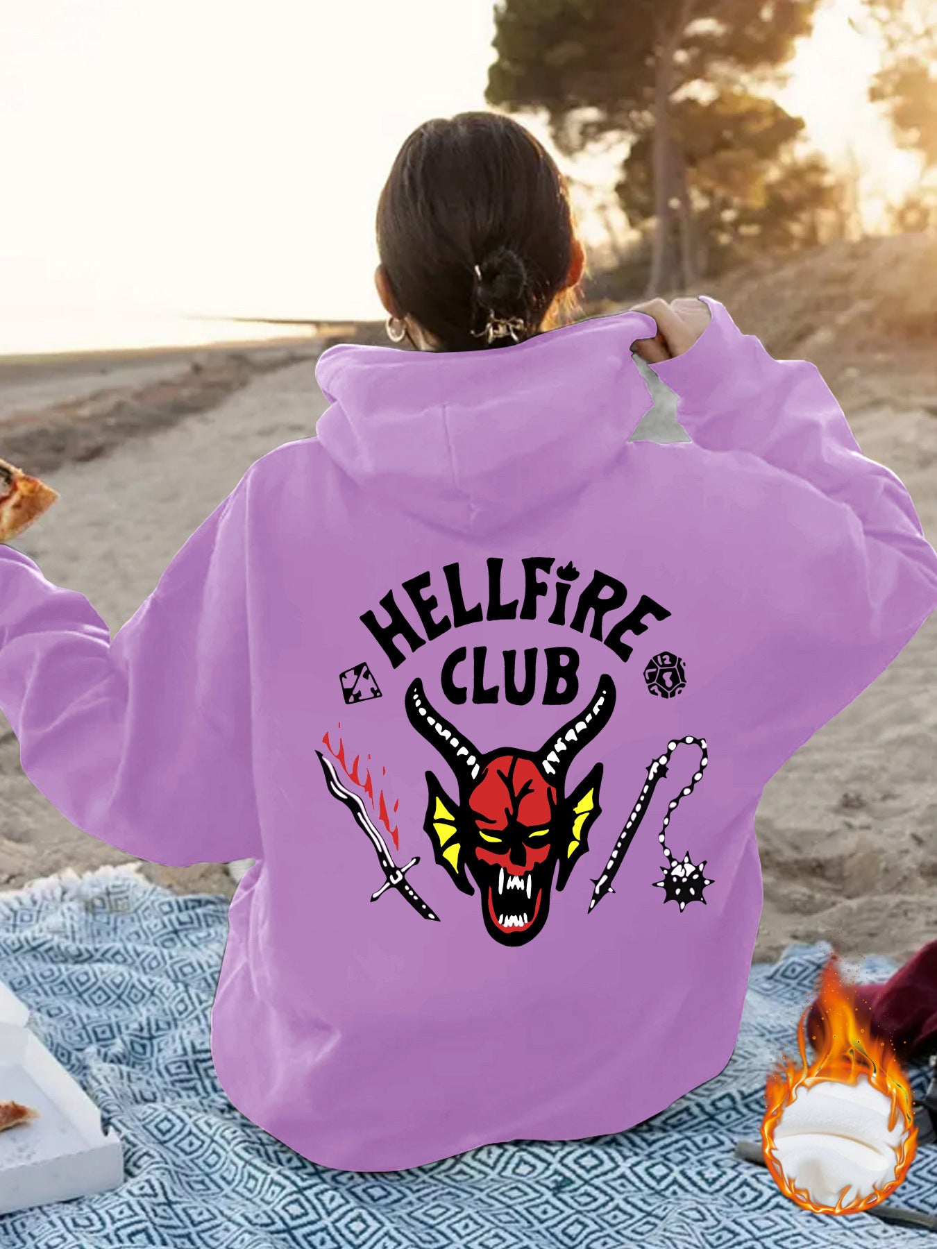 Hellfire Club Printed Hoodie