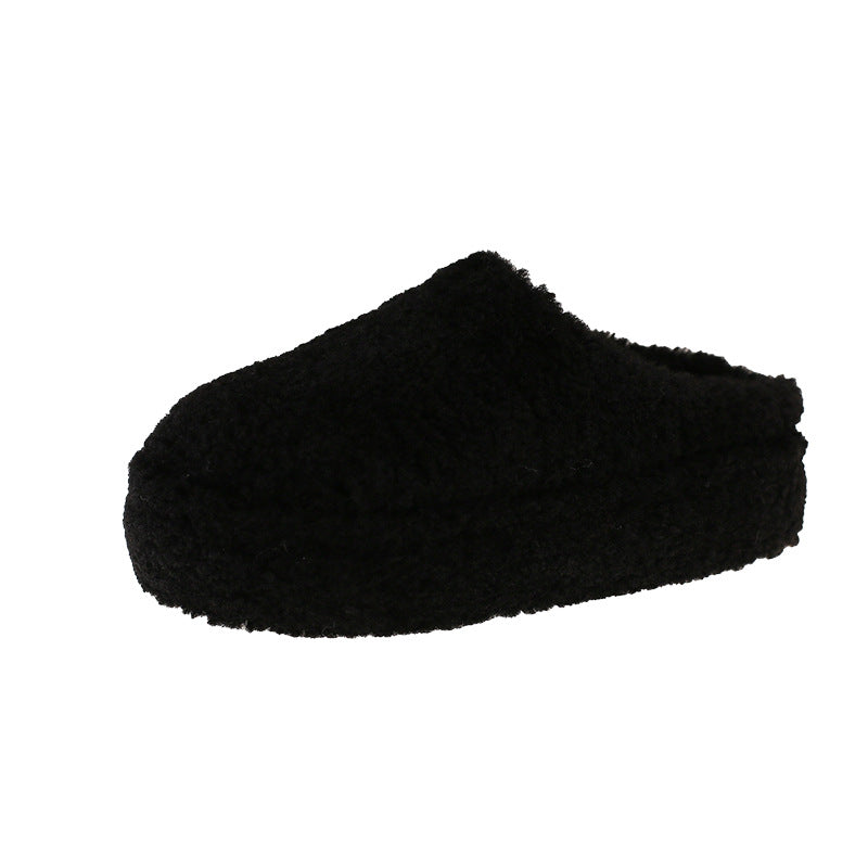 Flat Bottomed Velvet Toe Slippers