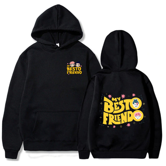 Besto Friendo Letter Hoodie