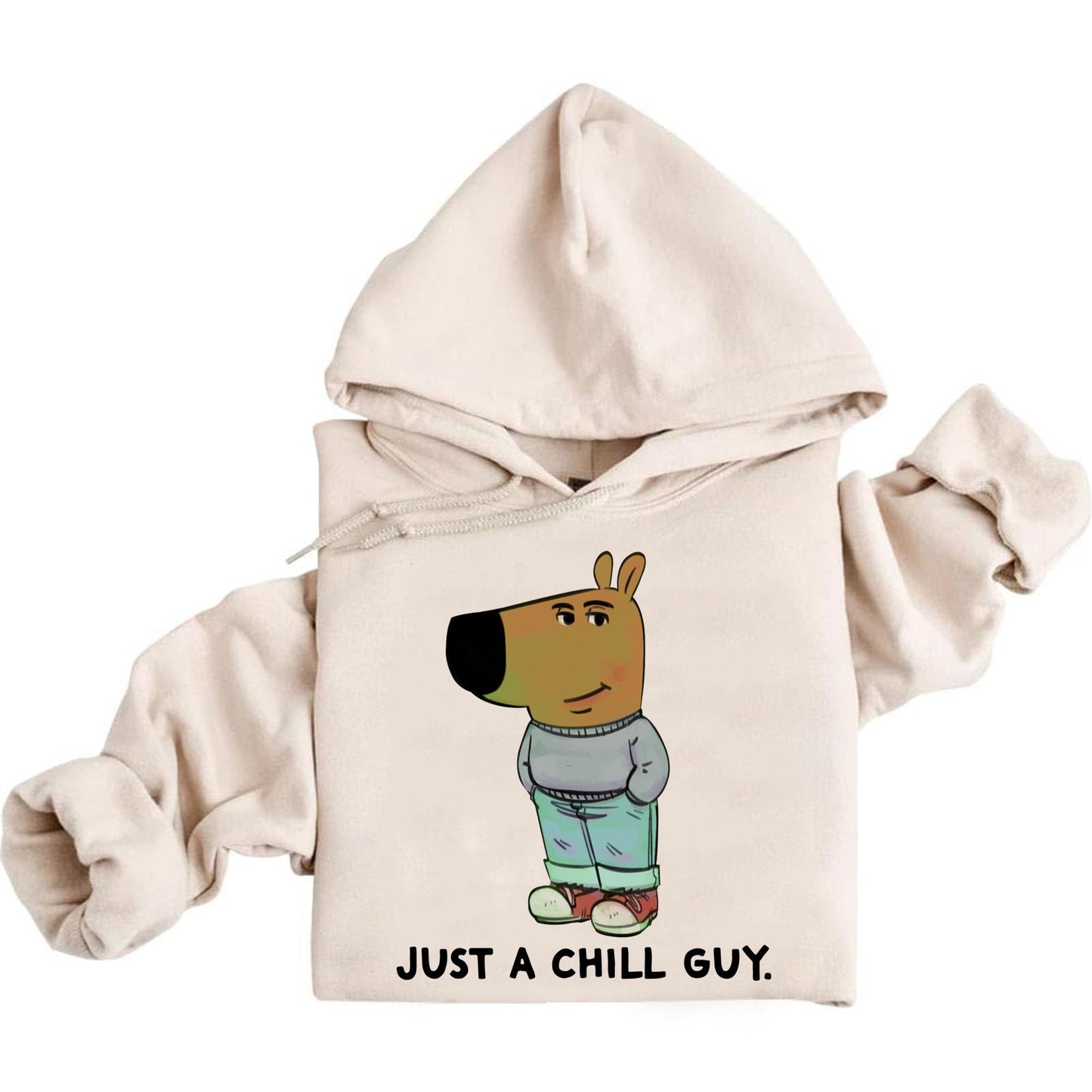 Chill Guy Meme Hoodie